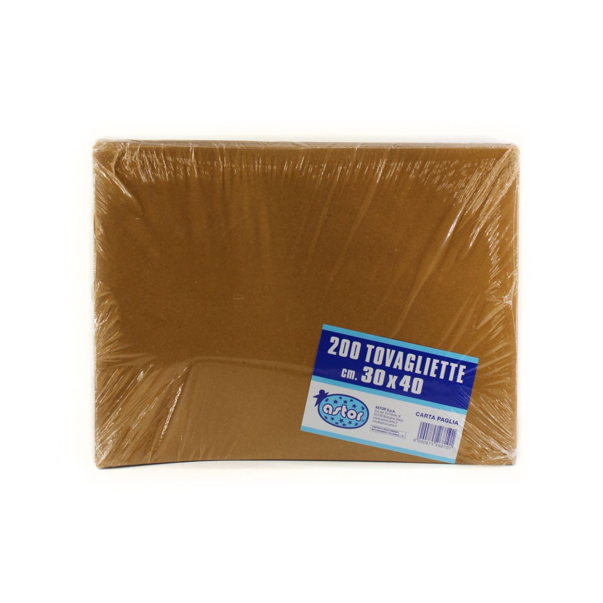 500 Tovagliette Di Carta Paglia 30x40cm - Monouso Con Logo Food Buon Appetito Per Ristoranti E Bar