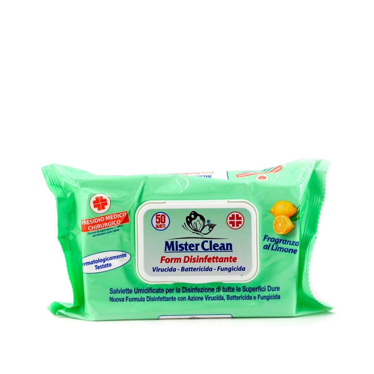 Mister Clean Salviette Umidificate per la Disinfezione di Tutte le Superfici  Dure 50 Pezzi