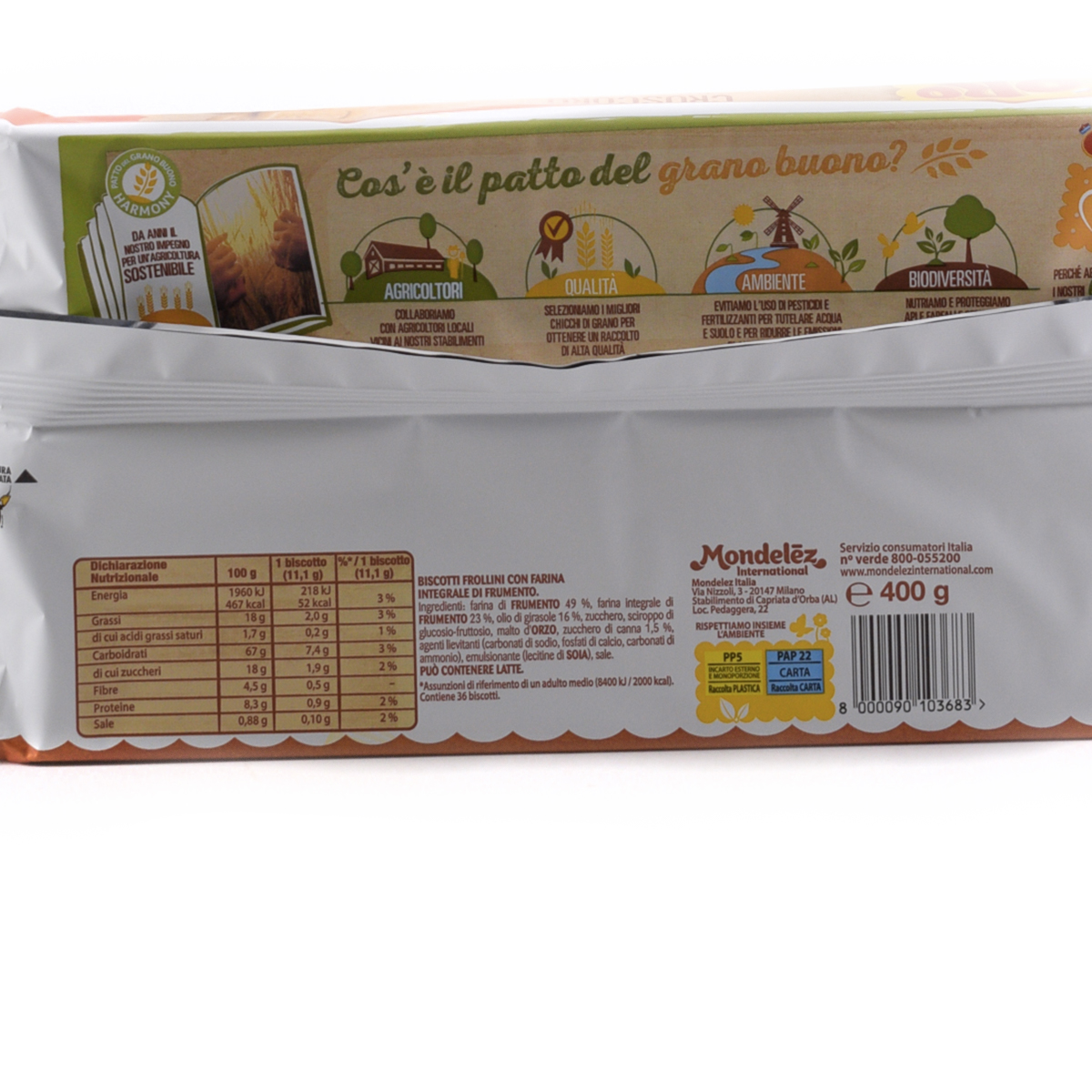 3 X Oro Saiwa Cruscoro Frollino Integrale Al Cacao Con Gocce Di Cioccolato Biscuits À Grains Entiers Avec Cacao Et Pépites De Chocolat Biscuits