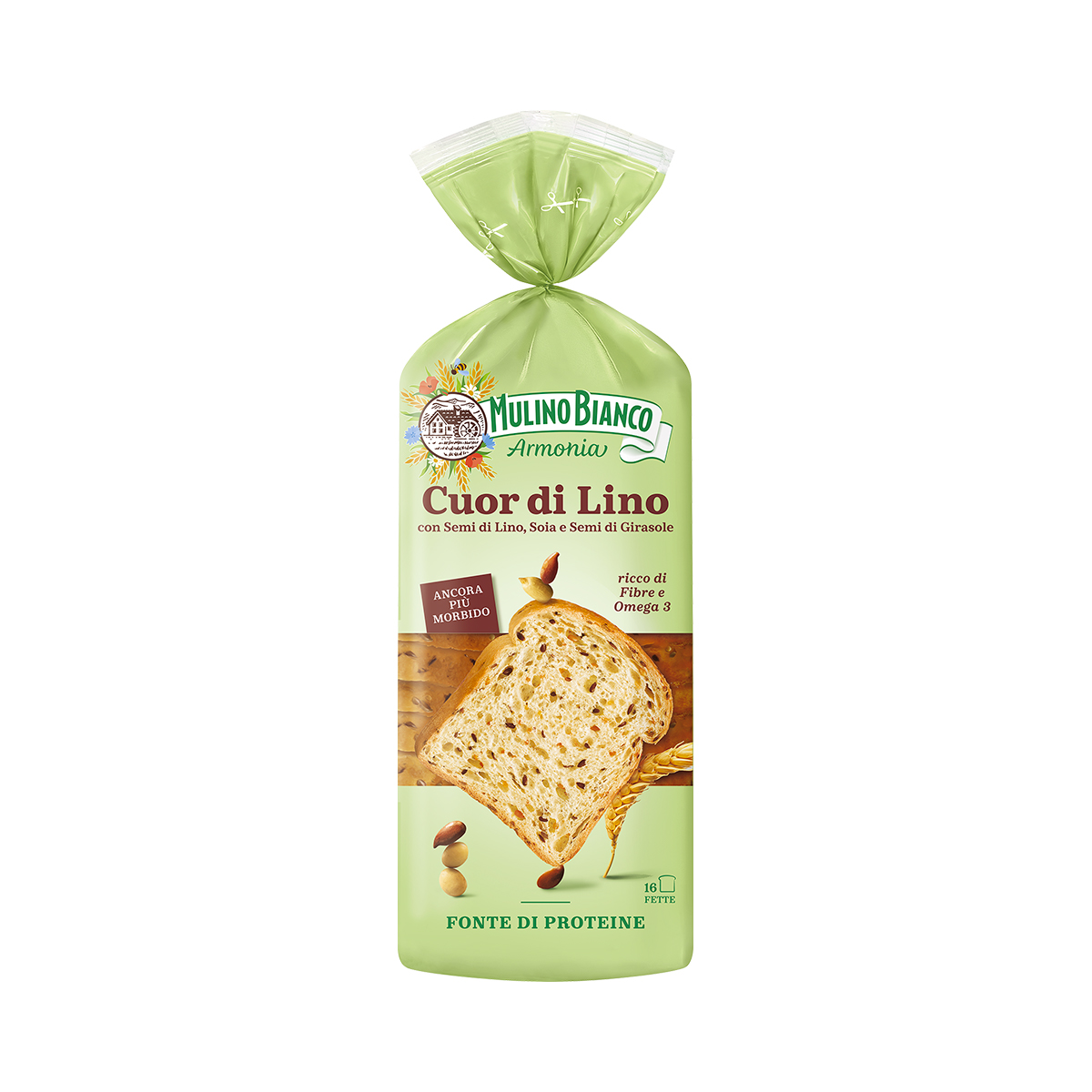 Mulino Bianco Pane Ricco di Fibre Cuor di Lino 400g