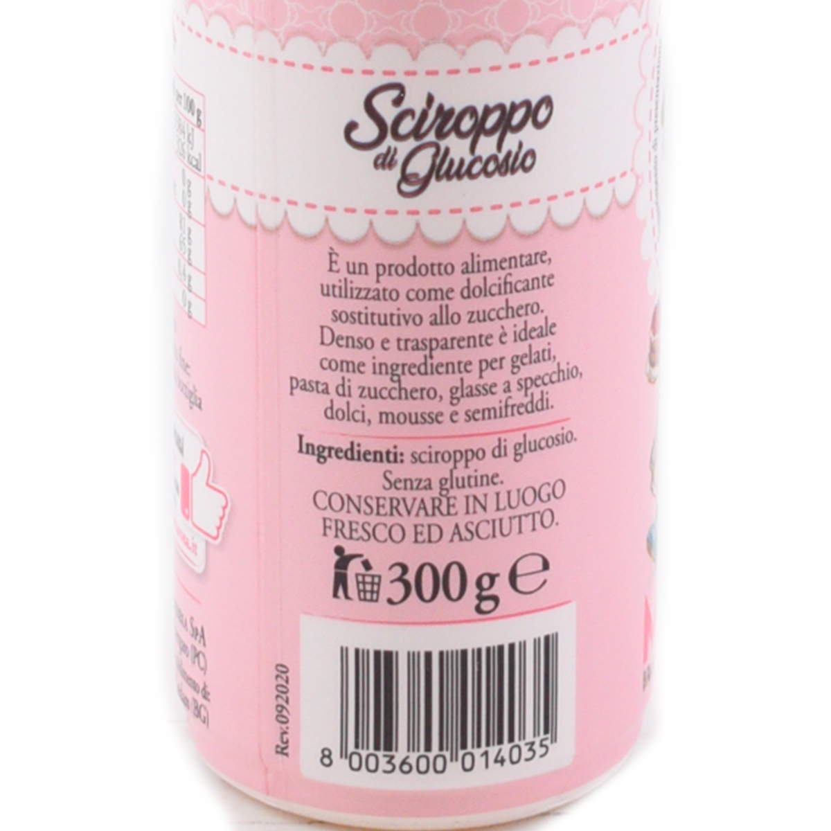 Rebecchi Mariarosa, Sciroppo di Glucosio 300g