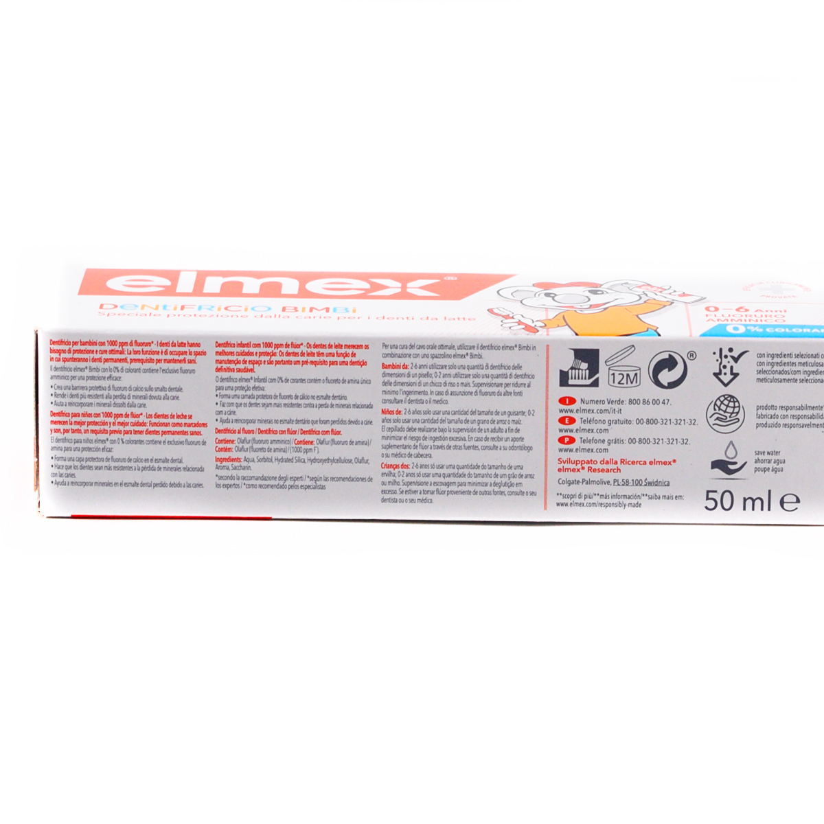 Elmex Dentifricio Bimbi 0-6 Anni 50ml