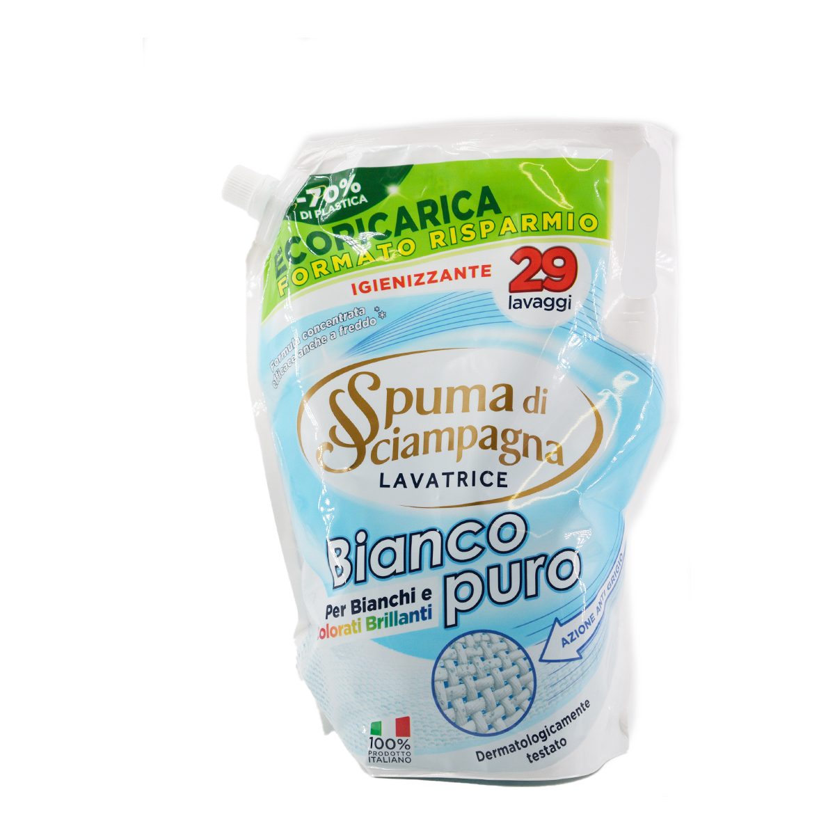 Spuma di Sciampagna Marsiglia Lavatrice Ecoricarica 1305 ml