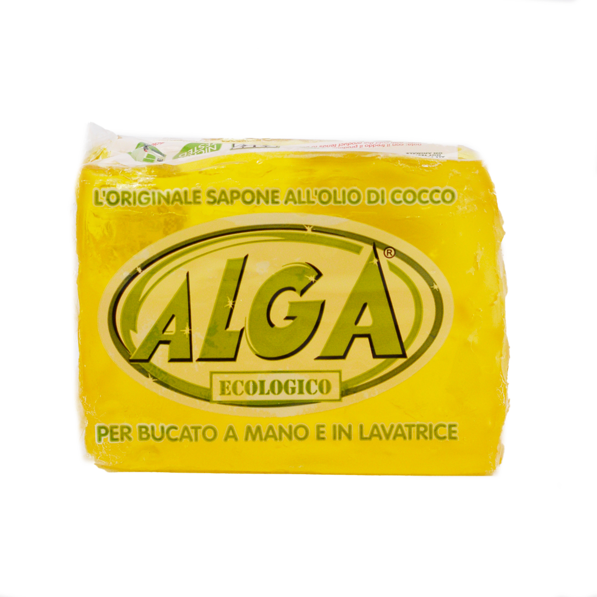 Alga Bio Sapone all'Olio di Cocco per Bucato a Mano e Lavatrice 400g