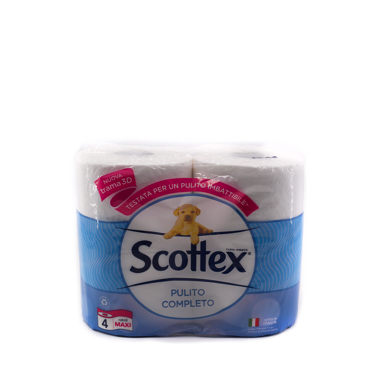 Scottex Pulito Completo Carta Igienica, Maxi Rotoli 4 rotoli