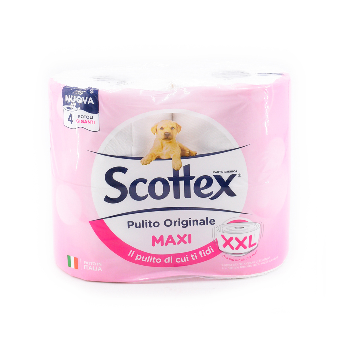 Scottex Pulito Originale Carta Igienica, Maxi XXL 4 Rotoli