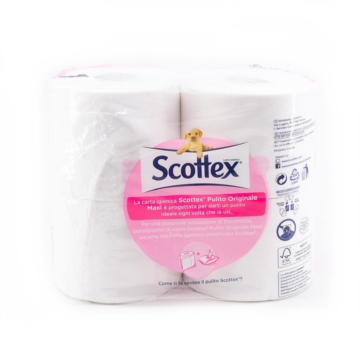 Scottex Pulito Originale Carta Igienica Maxi Xxl 4 Rotoli Paladini Otello Supermercati