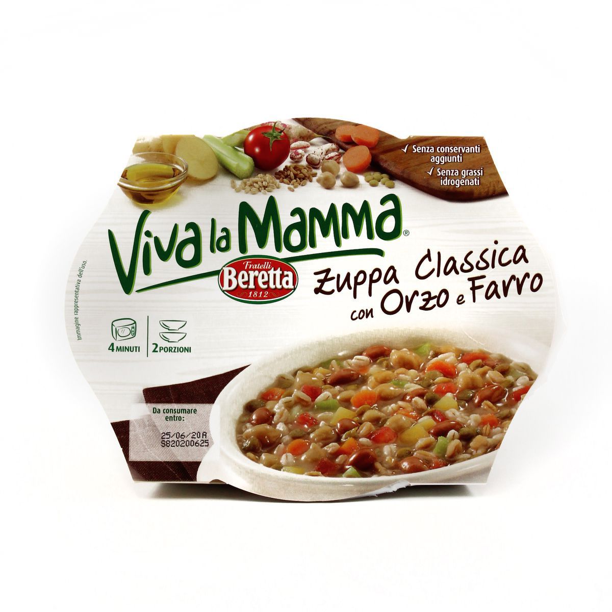 Beretta Viva la Mamma, Zuppa Classica con Orzo e Farro 600g