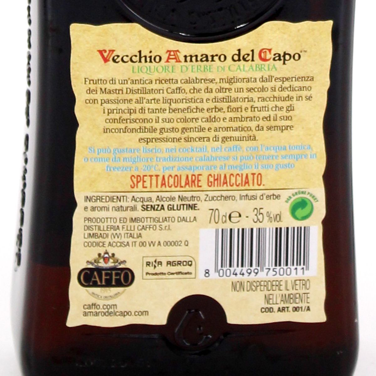 Caffo Vecchio Amaro del Capo 0,70l