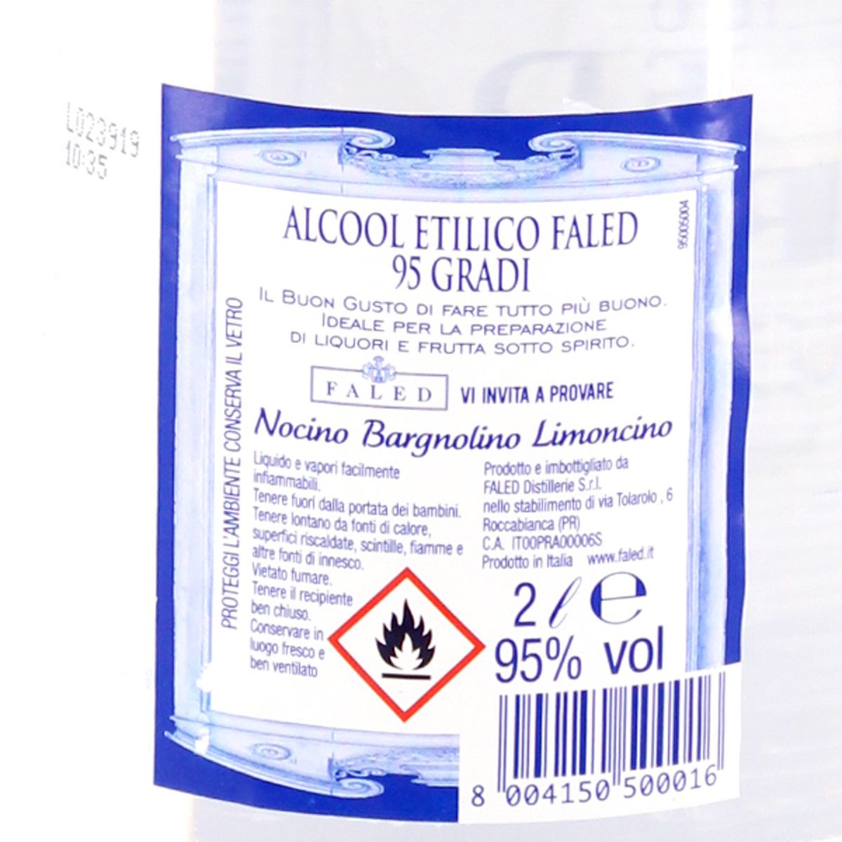 Faled Alcool Etilico 95% 2l  Paladini Otello Supermercati