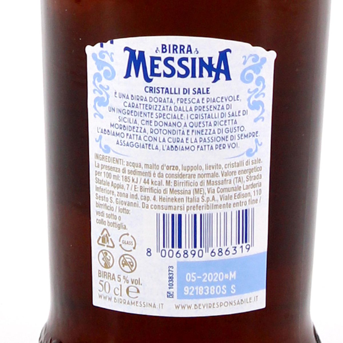 Messina Birra Cristalli di Sale 0,50l